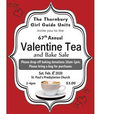 Girl Guides Valentine Tea & Bake Sale